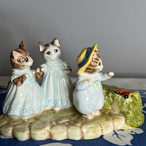 Vintage 1998 Beswick Ware Figurine Beatrix Potter Mittens, Tom Kitten & Moppet - Picture 5 of 7
